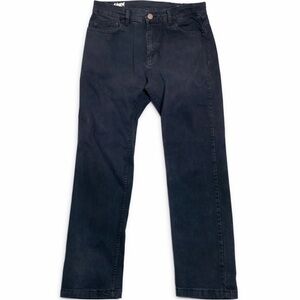 Men's Black Straight-Leg Jeans